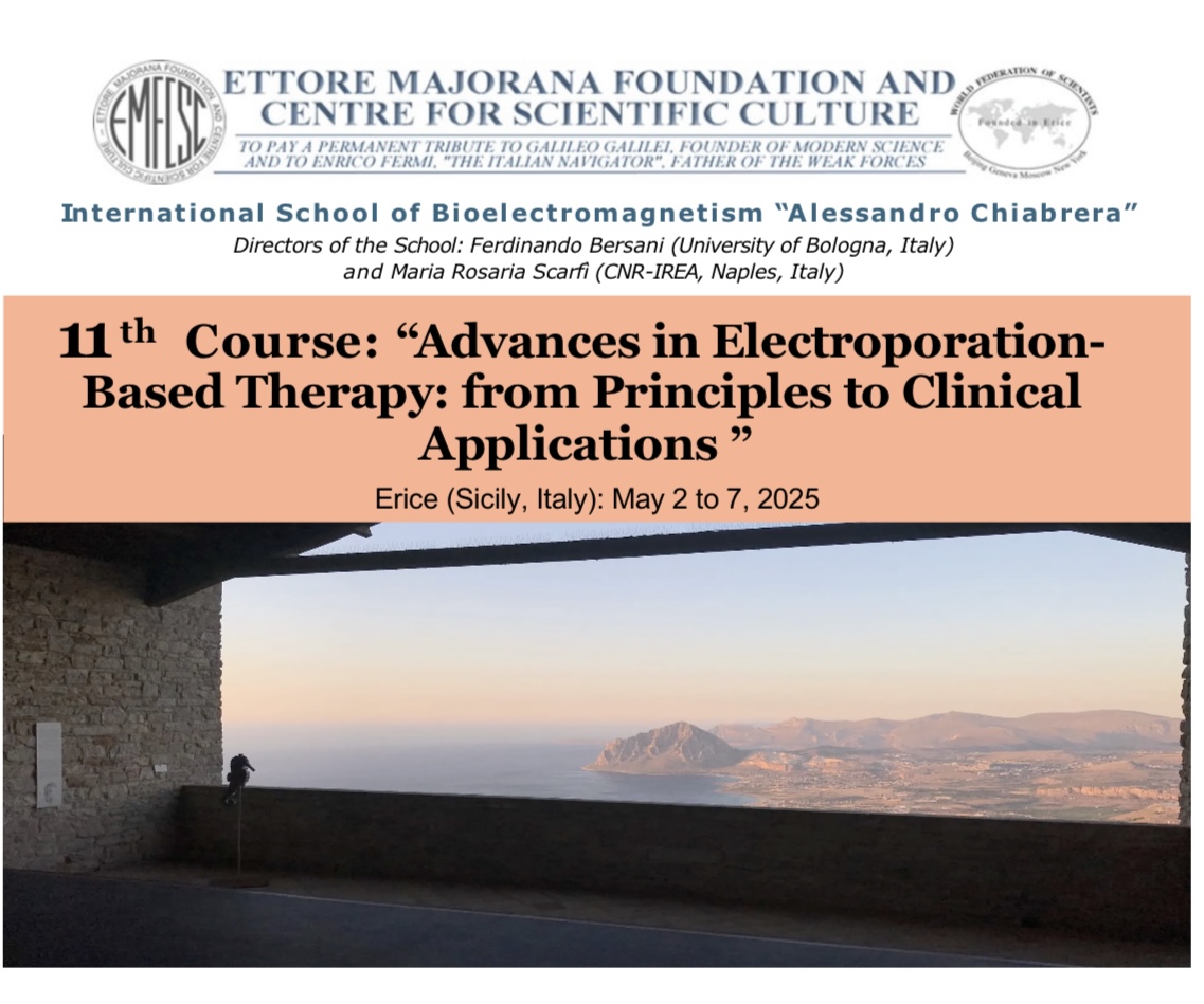 11th Course: “Advances in Electroporation-Based Therapy: from Principles to Clinical Applications”